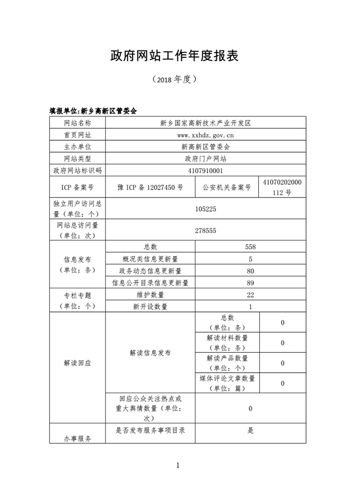 新乡高新技术产业开发区管理委员会